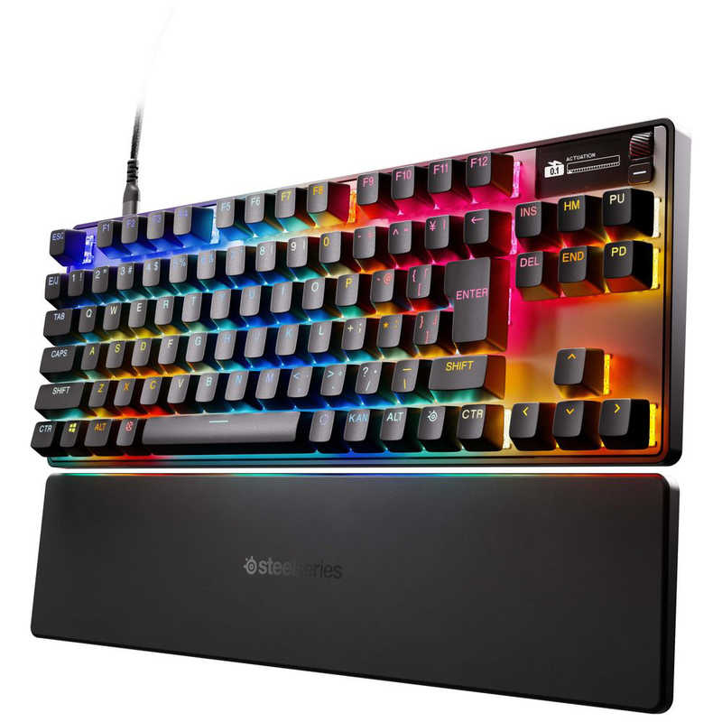 STEELSERIES　ゲーミングキーボード＋リストレスト(ラピッドトリガー対応) Apex Pro TKL Gen 3 ［有線 /USB］　64745J