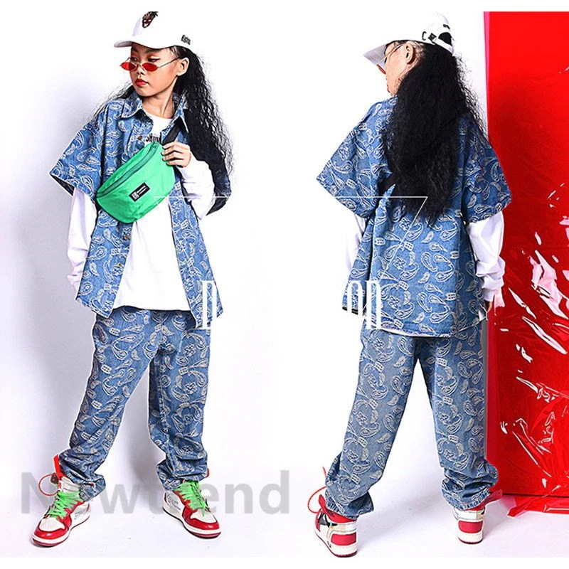 キッズダンス衣装 セットアップ ヒップホップ 2点セット HIPHOP 半袖 シャツ パンツズボン 男の子 女の子 子供服 ステージ衣装 演出服 練習着