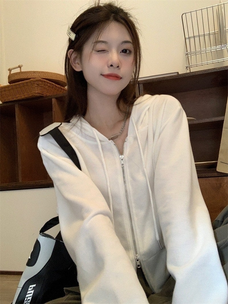 ストリートアウター長袖 ブルゾン かわいい アウター お出かけトラックハイ トップス フル ショート ショート スタンド ショート 25 セクシートップスカジュアルファッション