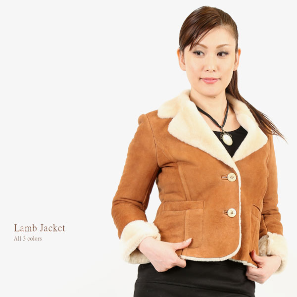 全3色 ラム ムートン ファー ジャケット 送料無料 レディース ギフト プレゼント