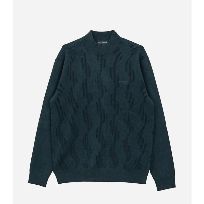 ジャカードハーフタートルニットCDAABKR431334_IC