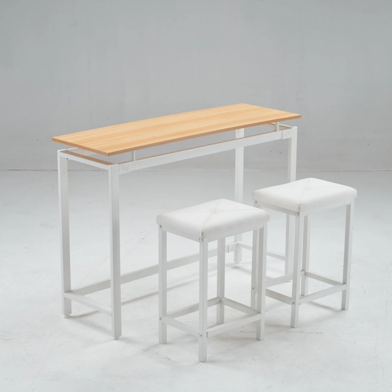 ハイテーブル カウンターテーブル 3点セット バーテーブル ダイニングセット コーヒーテーブル キッチンチェア 机 椅子 スツール 2脚 おしゃれ