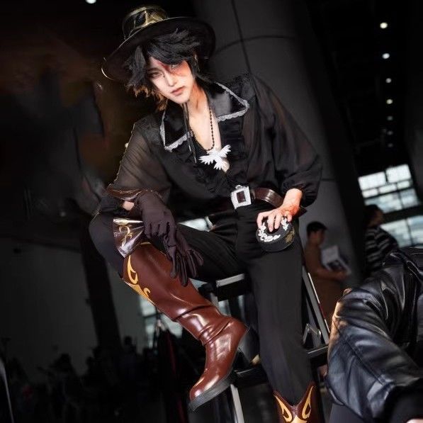 限定発売 独自の設計 第五人格 探鉱者　ノートン・キャンベル　黒いチューリップ　コラボ衣装 IdentityV　コスプレ衣装　イベント　ハロウィン　クリスマス　周年祭　コスチューム