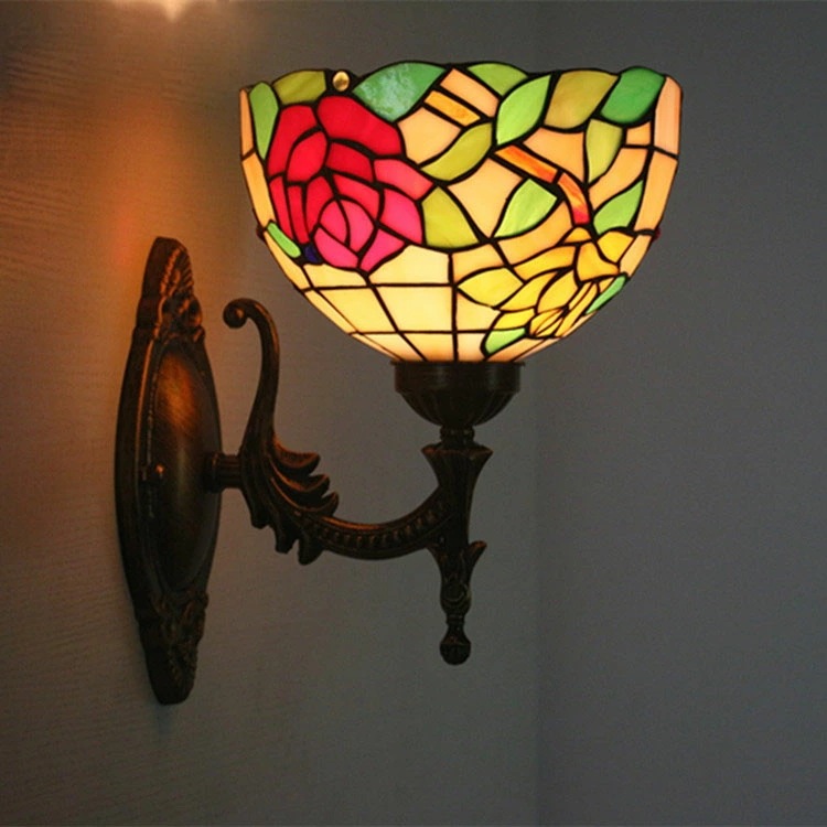 壁掛け照明 ブラケットライト 照明 LED 北欧 ウォールライト 壁掛けライトおしゃれ ステンドグラス 玄関照明　アンティーク 照明 照明器具 室内照明 インテリア