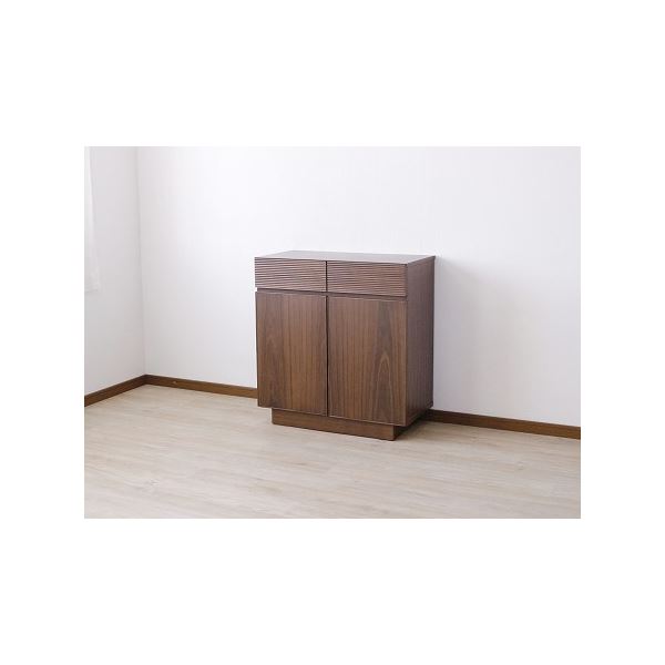 サイドボード（ウォルナット） 幅約80cm [完成品］ 39,497円
