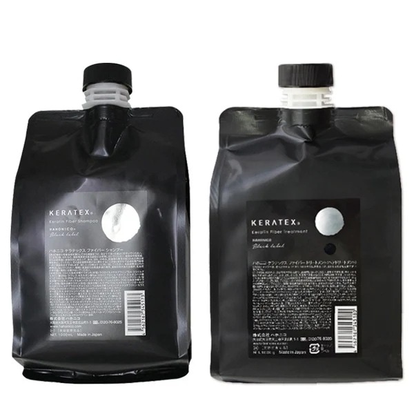 ケラテックス ファイバー シャンプー 1000mL + トリートメント 1000g 詰め替え セット