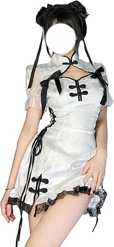 【ニャンコの爪】チャイナドレス セクシー コスプレ ロリータ服 ワンピ