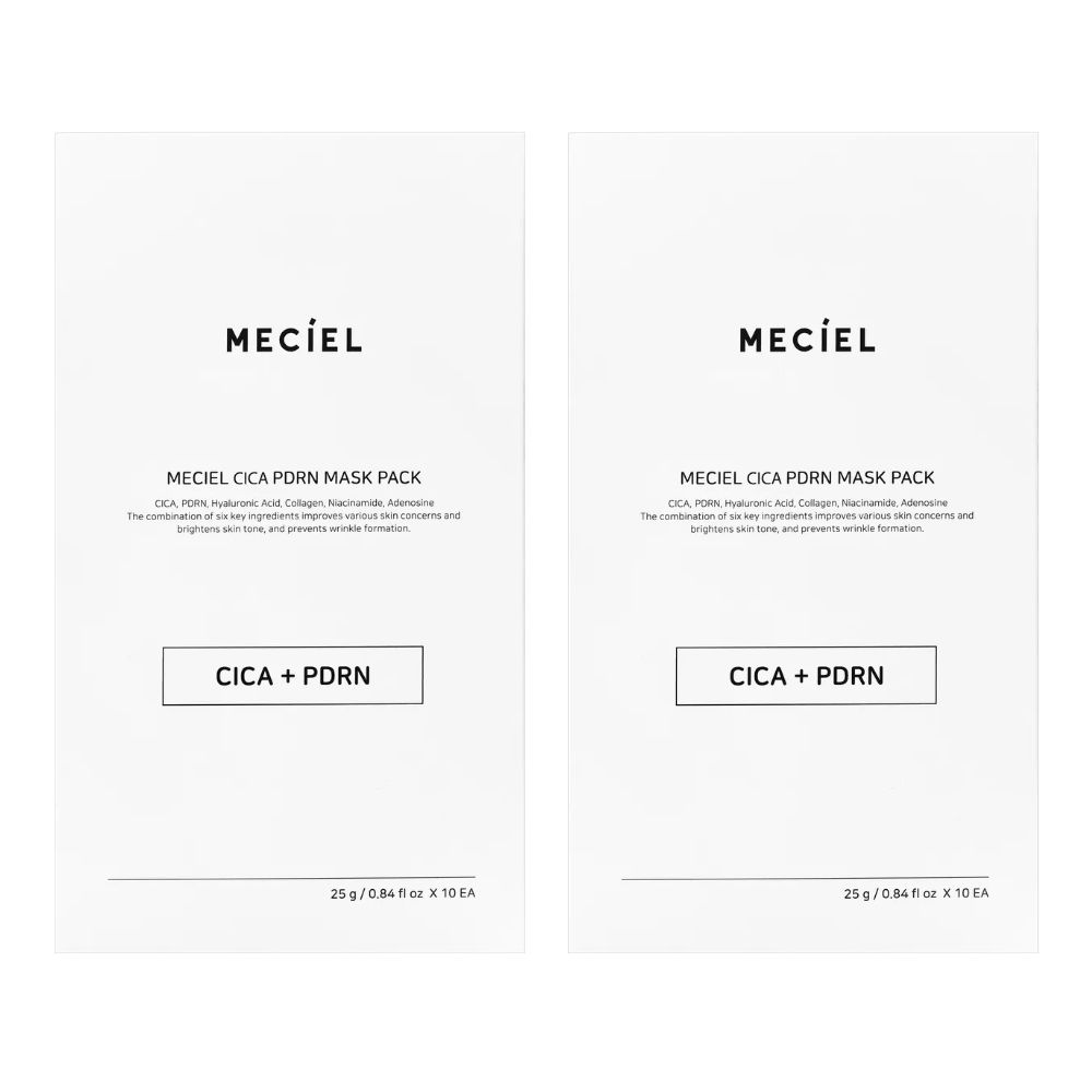 PDRN保湿マスクパック シカ鎮静・保湿・弾力・ツボクサ・ヒアルロン酸配合敏感肌用（10枚入り × 2個）