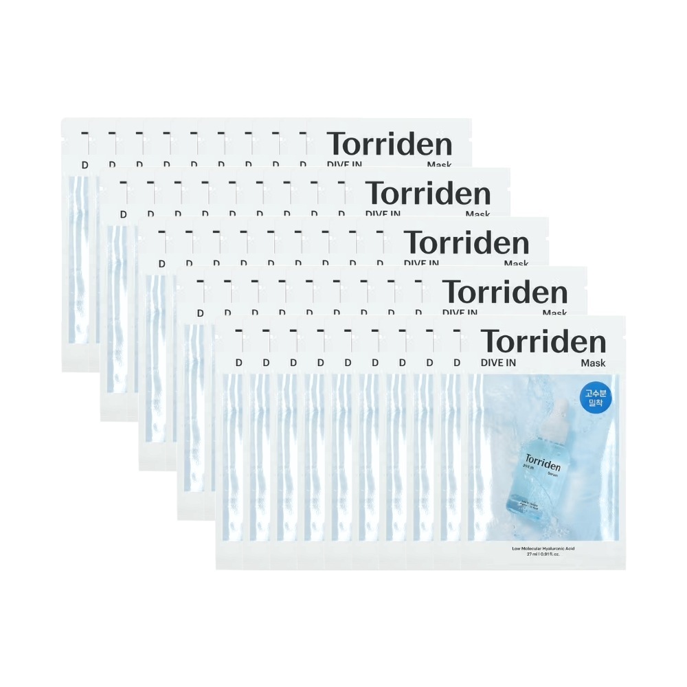 【日本国内発送】ヒアルロン酸 フェイスマスク 50枚入／シートマスク セット／韓国コスメ