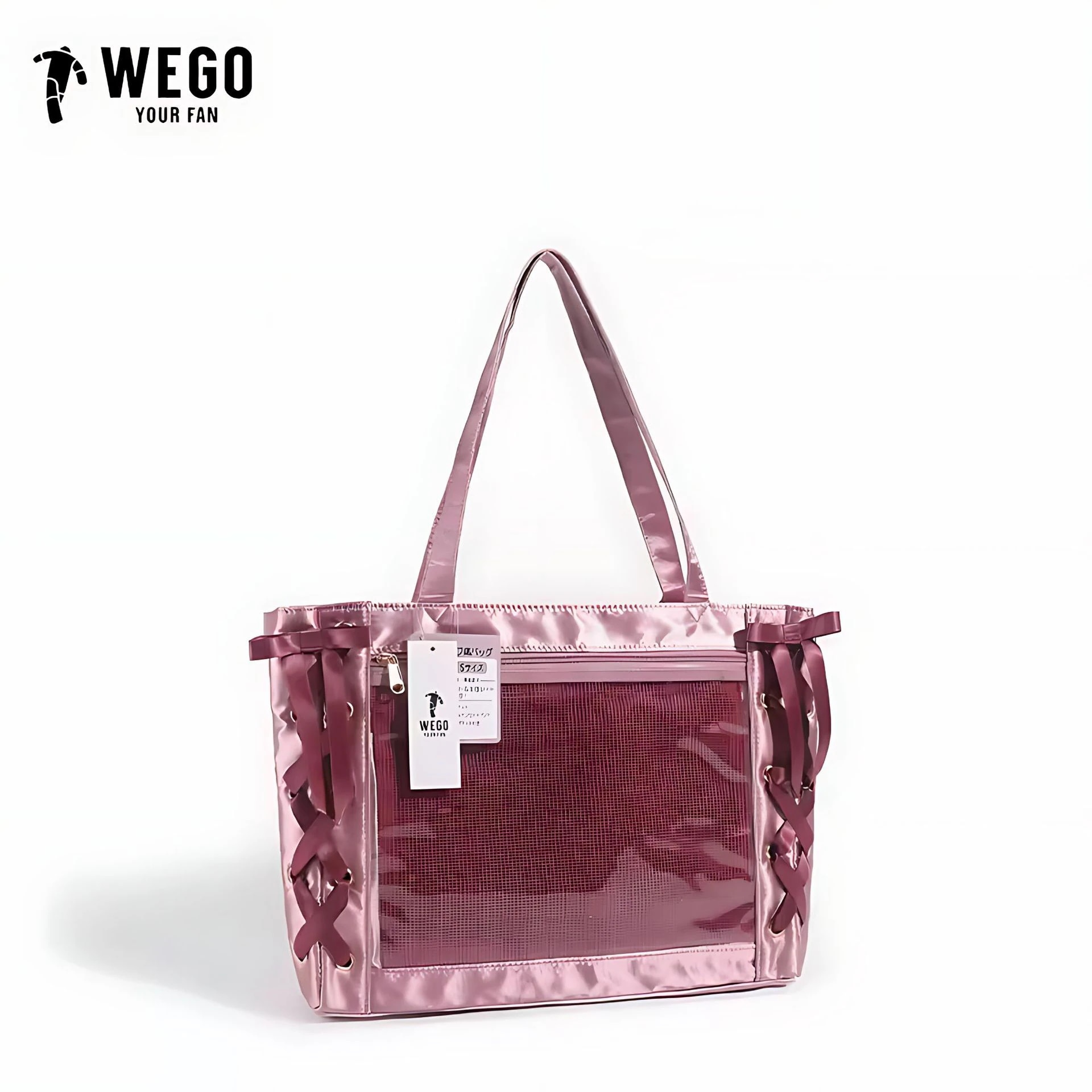 日本リボン痛バッグ2025新作大容量漫画痛トートバッグ透明二次元女性用バッグ