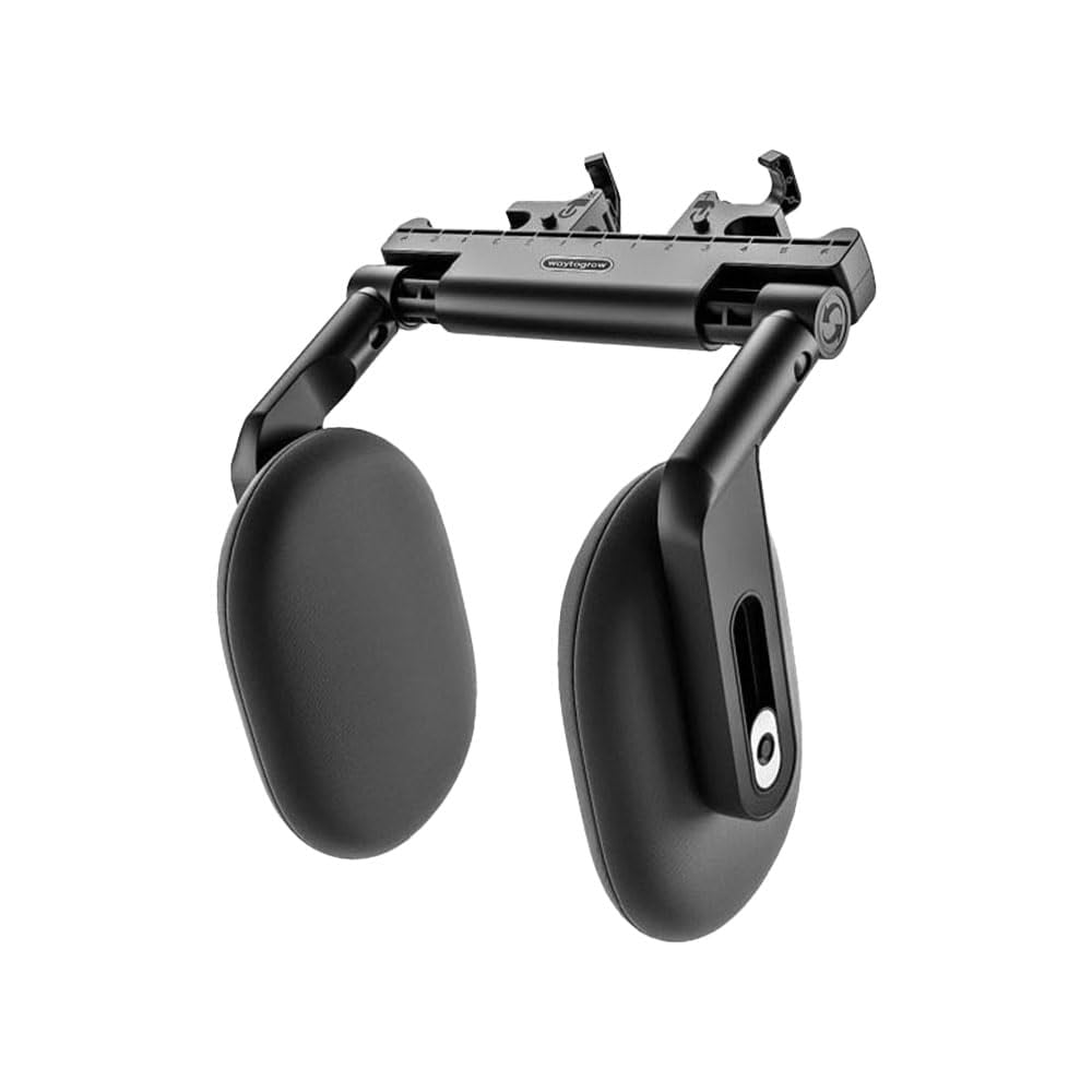 ネックパッド 車 ネックピロー 低反発 クッション ヘッドレスト サイド 車 枕 ジュニアシート 角度調整 子供用 ピロー(ブラック) 31148