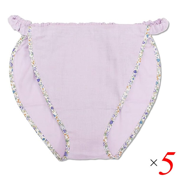 フンディーフンディー コットン100％ ダブルガーゼ ラベンダー 5個セット ふんどし 褌 女性用