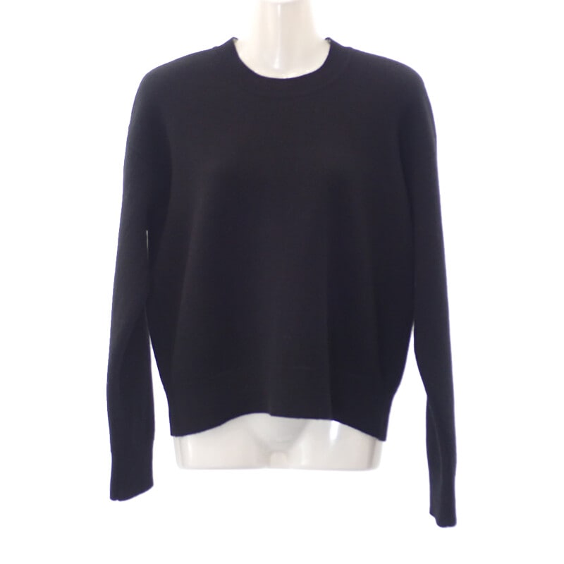 【Aランク】 ボクシーセーター 924S55AM009_X9330 セーター カシミヤ ナイロン ブラック 40 レディース【ISEYA】