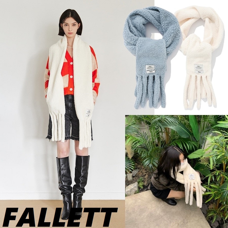 [FALLETT] [韓国人気ショール]ブックルポケットマフラー[2色]