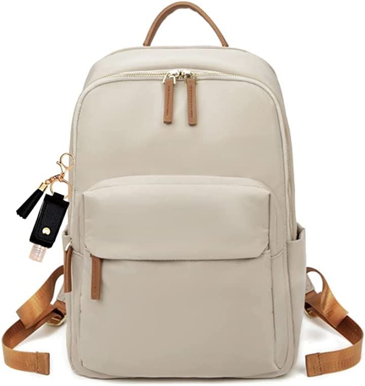 PCリュック PCバッグ レディース ビジネスリュック ビジネスバッグ PC収納 パソコンリュック( ベージュ)