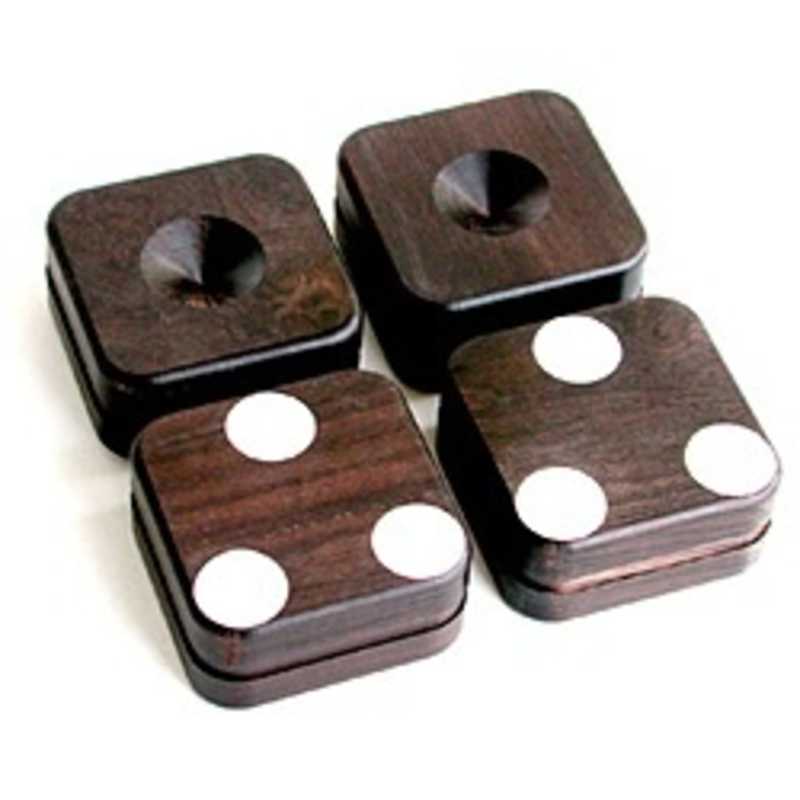 山本音響工芸　アフリカ黒檀製スパイク受けベース （4個1組）　PB-18　PB18