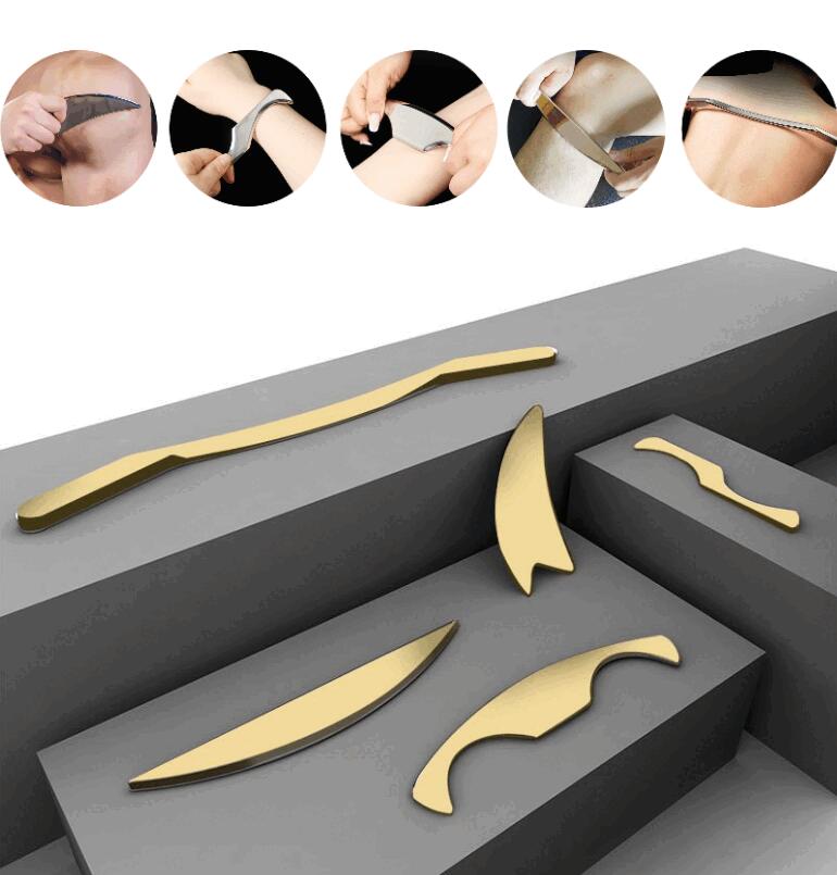 5点セット 黄銅・紫銅 IASTMツール 筋膜リリース カイロプラクティックスクレーパー カシャマッサージ器 24,000円