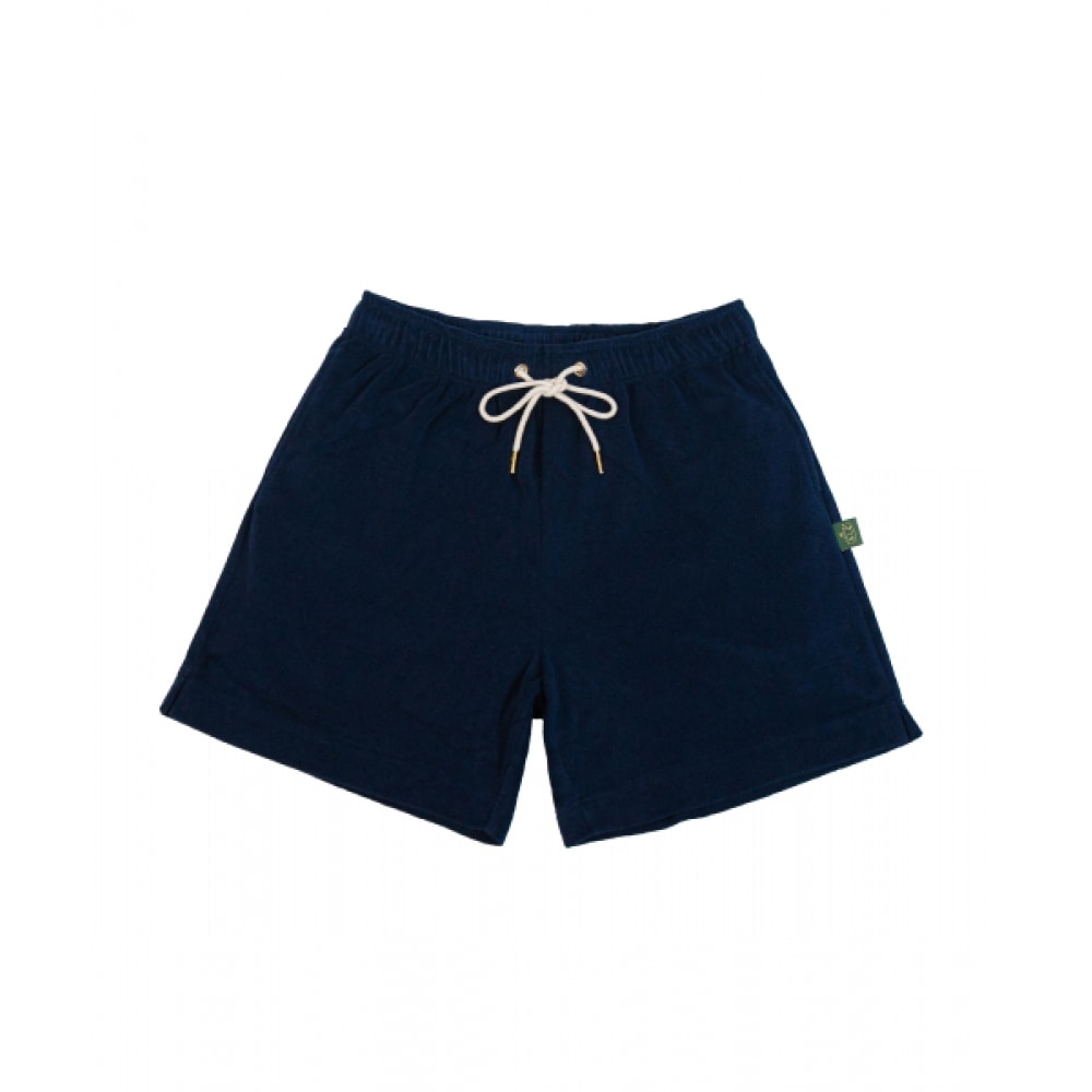 サタデーレジャークラブレジャーテリーショートパンツ (男女兼用)-ダークネイビー