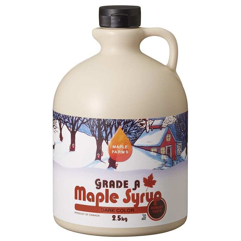 メープルシロップ2.5kg グレードAダーク(ロバストテイスト)
