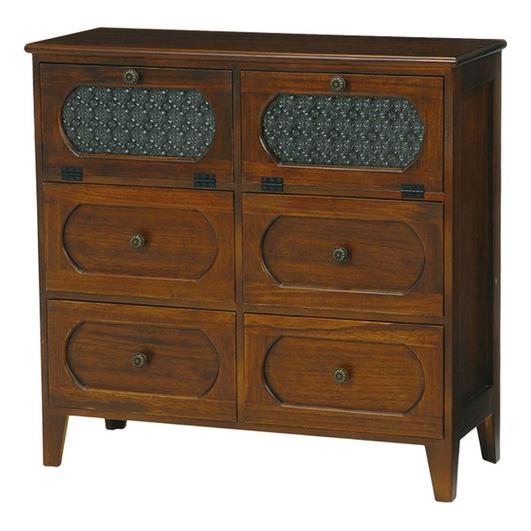 チェスト レトロ ブラウン 幅80×奥行32×高さ78cm MCH-5186BR 24,743円