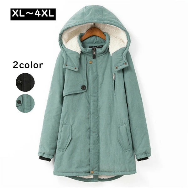 モッズコート　ボアブルゾン ジャケット　モッズコート レディース　大きいサイズ レディース アウター ミリタリージャケット 裏ボア 裏起毛 秋冬 秋物 冬物 送料無料　大きいサイズ　4XL