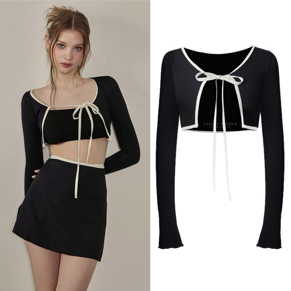 ベネTシャツストラップ リボンラッシュカバーアップ