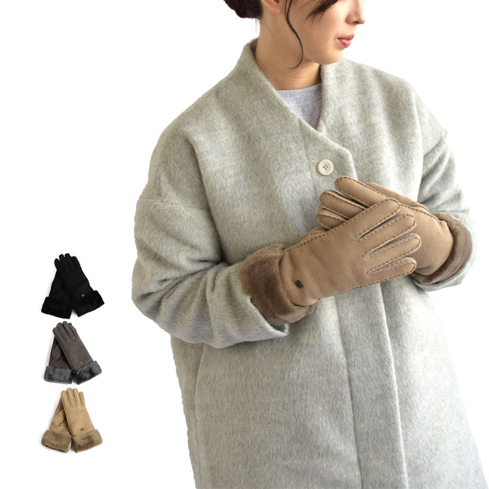 【国内正規品】EMU Australia エミュ オーストラリア 手袋 Apollo Bay Gloves レディース シープスキン 春 秋 冬 全3色 フリーサイズ 16,500円