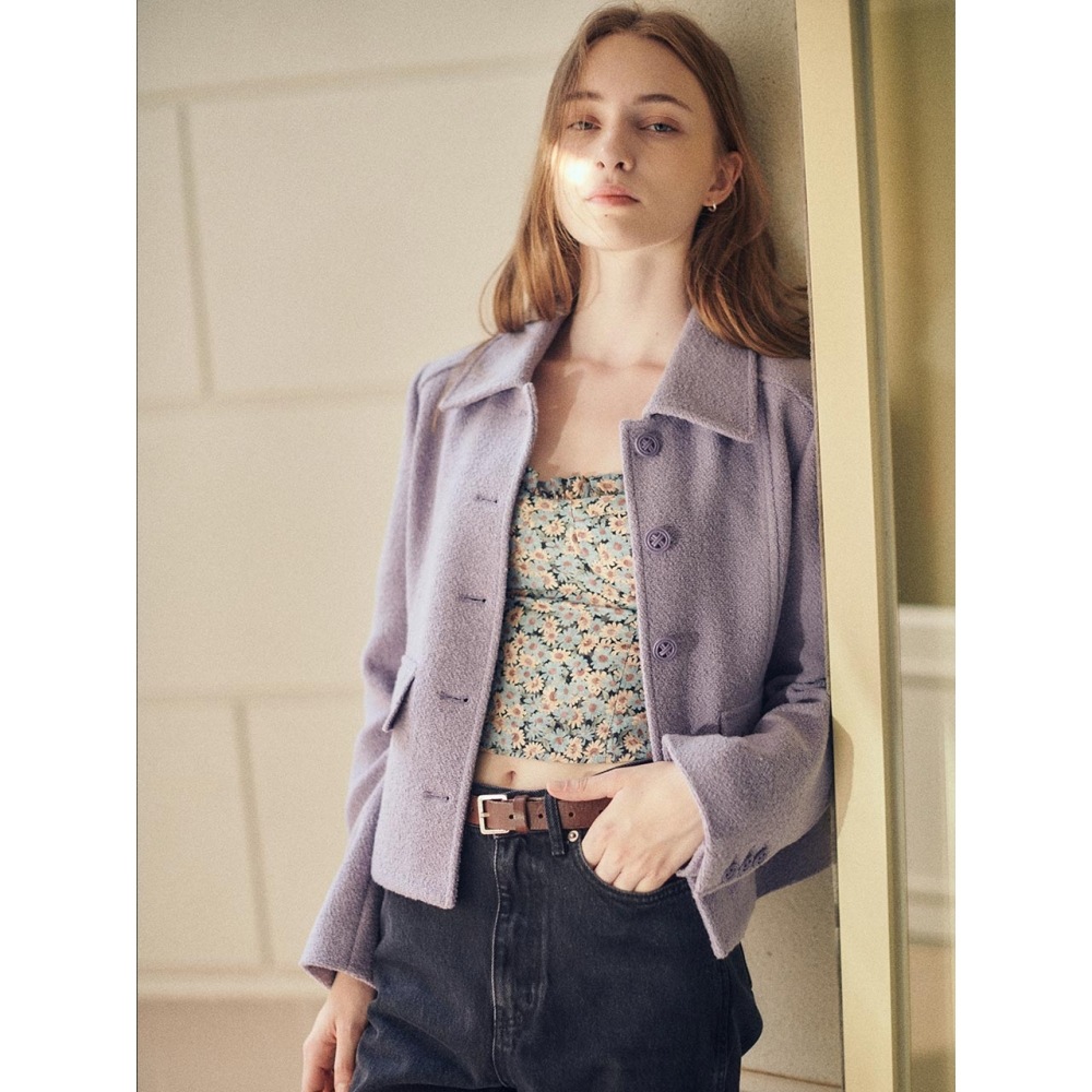 LOEUVRE ミニブークレウールジャケット SW2AJ703 81