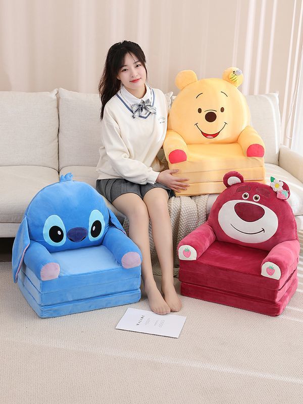 【即納】座布団 いちご熊怠け者折り畳みソファー客間座布団畳窓読書座布団大 品質良い