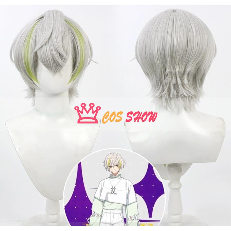 2025新品販売 18TRIP エイティーントリップ エイトリ 白光糖衣 ウィッグ 耐熱かつら 男女兼用 コスチューム小物 ネット付き 仮装 イベント