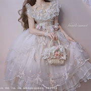 和服・コスチューム｜ロリータスカート花神芙洛拉のロリータの塔のスカート刺繍の夏のロリータの塔の花の嫁のスカート華麗で甘いJSKワンピース