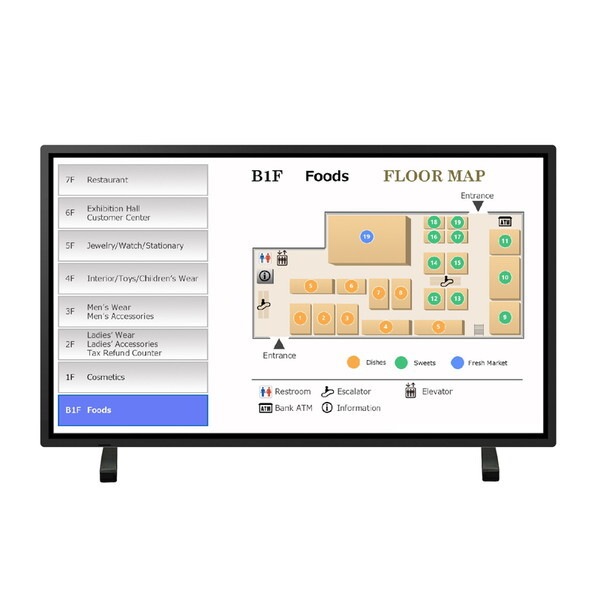 PN-LM431 43V型4Kタッチディスプレイ BIG PAD/3840×2160/HDMIUSB-C/黒/スピーカー有/500cd/m2/Android OS搭載/縦横/18時間