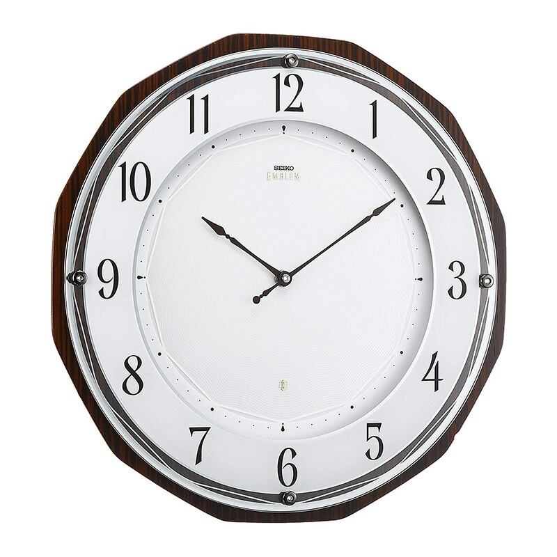 [SEIKO EMBLEM] セイコーエンブレム 掛時計 HS536B セイコー クロック インテリア 電波クロック 省エネ 薄型 ソーラー