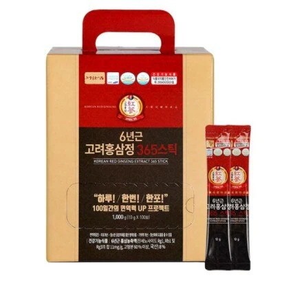 6年根高麗紅参365スティック 10gx100包
