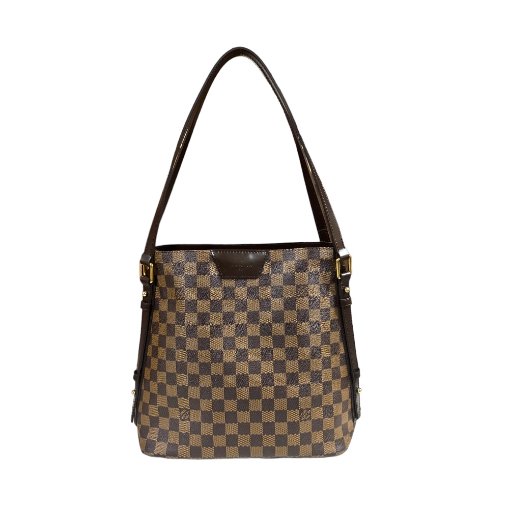 ルイヴィトン カバ リヴィントン ダミエ ショルダーバッグ ダミエキャンバス N41108 ブラウン LOUIS VUITTON 中古 美品