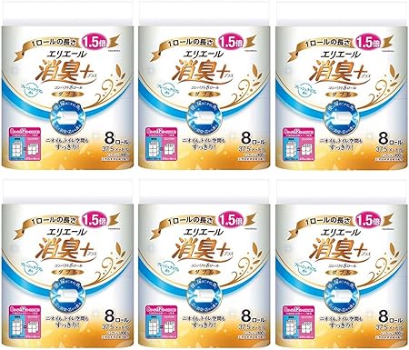 【まとめ買い】エリエール 消臭+(プラス) トイレットティシュー ダブル(37