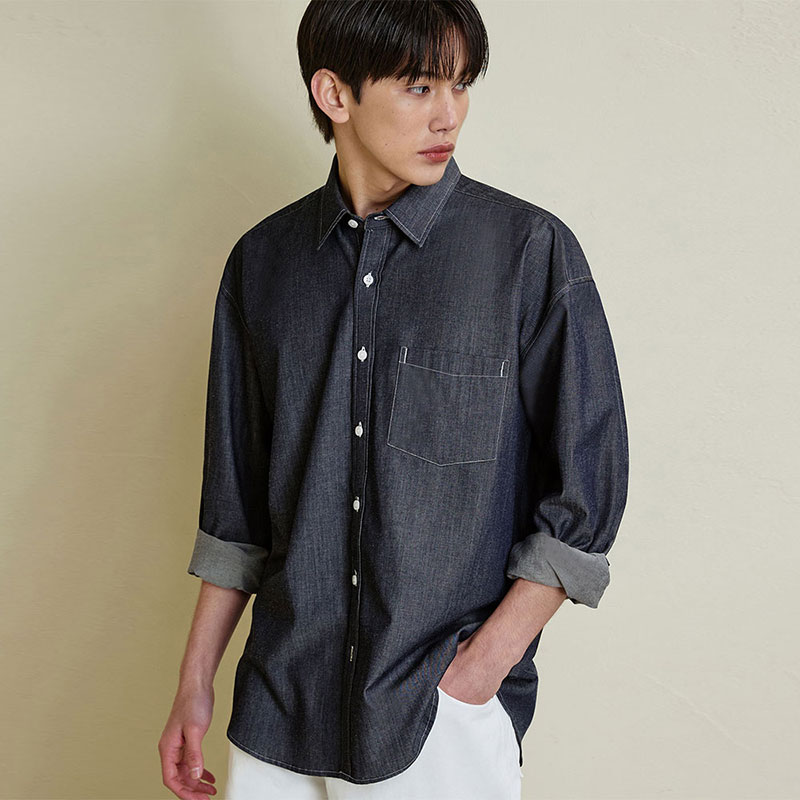 Summer Tencel Denim Shirt [Indigo]