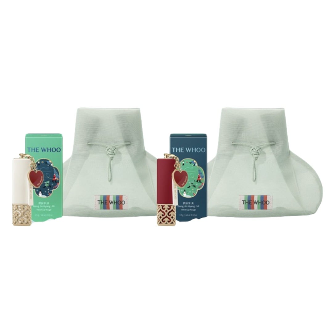 [ホリデーエディション]共振香味 ベルベット リップルージュ 2種(18号 ローズピンク / 24号 レッドオレンジ)