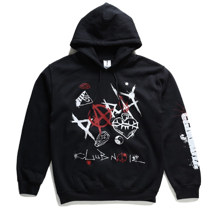 ストリート系 ファッション 服 メンズ レディース フードパーカー 長袖 ブラックスラム 裏起毛 フーディ トップス 袖ロゴ anarchy 6,224円