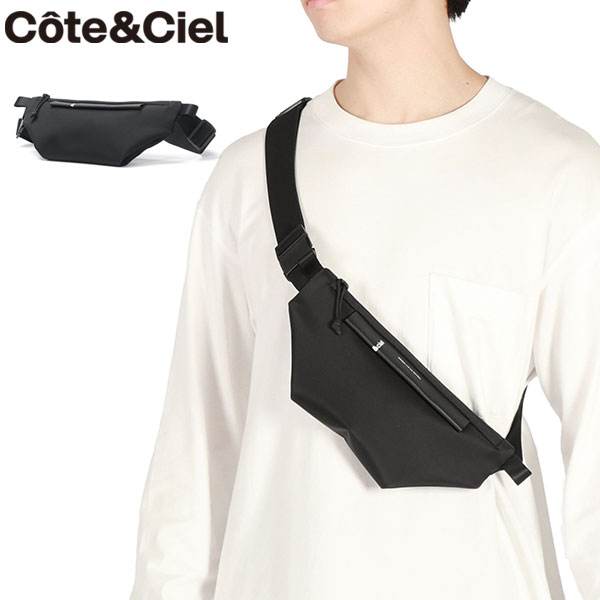 正規品1年保証 ボディバッグ メンズ レディース 小さめ きれいめ 軽量 ショルダーバッグ 1.2L Isarau XS Sleek Black 29086