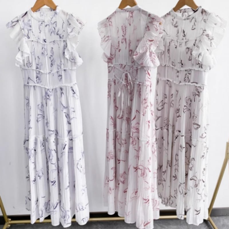 SN レディース ワンピース 花柄　ロング