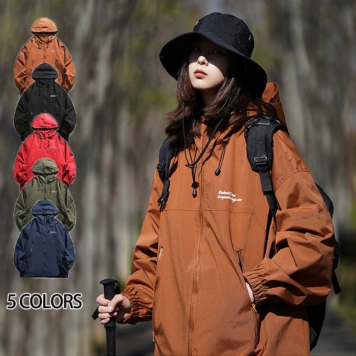 アウトドアジャケット ケット メンズ レディースブラック 黒 防水 ジャケット ノースフェース アウター パーカー 上着 止水 撥水 耐水 はっ水 秋 冬 春 服 カジュアル シンプル 軽量 キャンプ