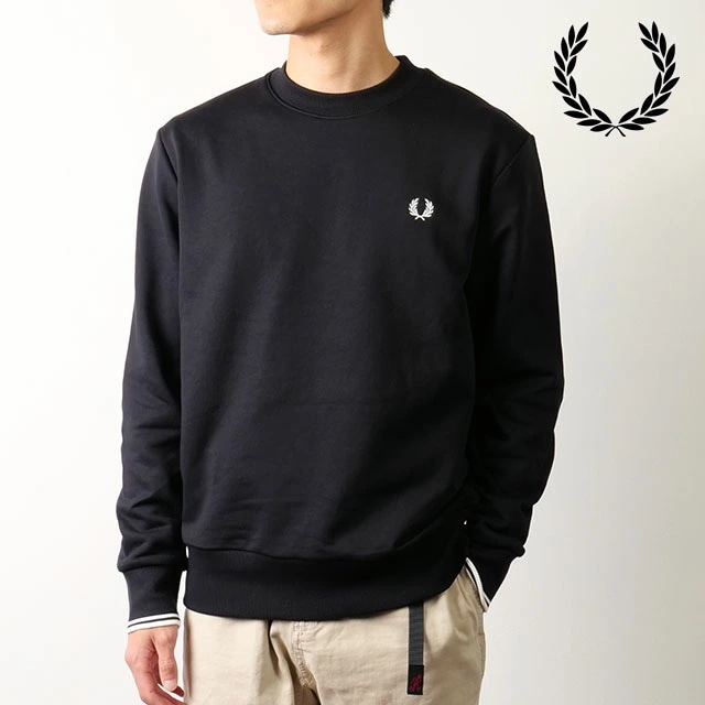 クルーネック スウェットシャツ [M7535-184] CREW NECK SWEATSHIRT メンズ トップス トレーナー 長袖 BLACK