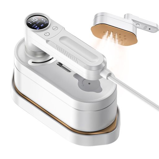 アイロン スチームアイロン 衣類スチーマー 【3WAY使用・折り畳み式】 ハンガにかけたまま スチームアイロン ドライアイロン 服スチーマー パワフルスチーム しっかりシワ伸ばし 6段階温度 小型アイ