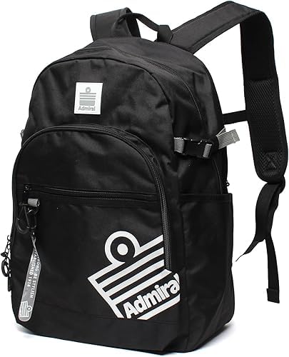 [アドミラル] スクールリュック 男子 女子 25リットル リュック 通学リュック ノートPCポケット付き リュックサック バックパック ラウンドリュック ASRL-09 asrl-09-black