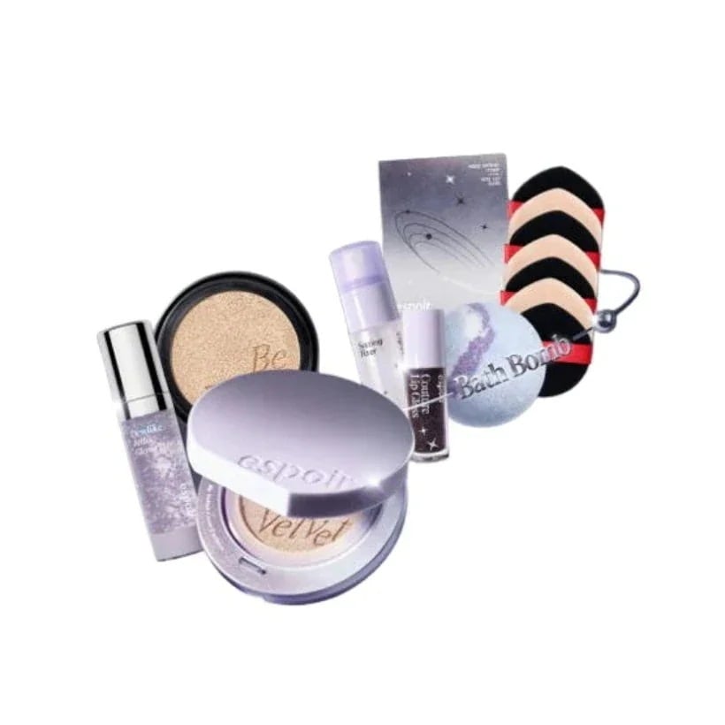 [25FW/New]ビーベルベットカバークッション（本品+リフィル） SPF42 PA++（パフ8枚+ミニ3種（グローライザー+リップグロス+セッティングフィクサー）+バスバーム 贈呈）