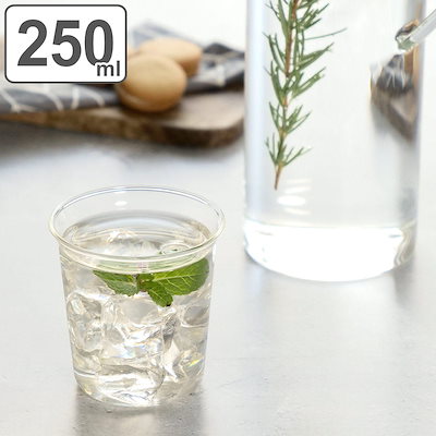 他サイト： キントー グラス 250ml CAST ウォーターグラス 耐熱ガラス KINTO 食洗機対応 電子レンジ対応 ガラスコップ カップ ガラス製 水 お茶 紅茶 ジュース 白湯 おしゃれの商品画像