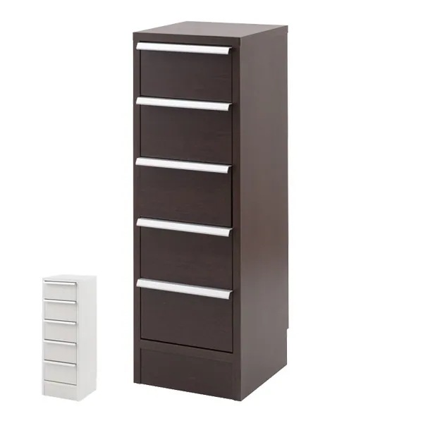 カウンター下収納 チェスト 5段 スタイリッシュ 幅30cm タンス 収納 窓下収納 たんす 収納棚 収納家具 小物収納 引き出し 完成品 日本製 木製 薄型 収納ケース