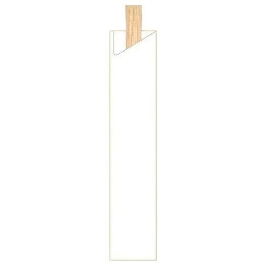 箸袋　既製品　5型8寸　10,000枚　（約37.7mm×190mm）　5Ｌ-1（白無地）【取り寄せ商品・即納不可・代引き不可・返品不可】