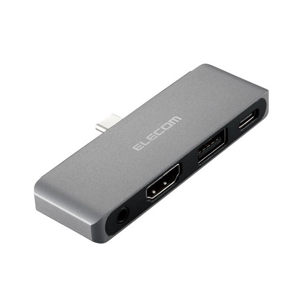 DST-C25SV シルバー [ドッキングステーション TypeCハブ 4-in-1 PD 55W出力 USB-C1 USB-A1 HDMI1 4極ミニ1] メーカー直送